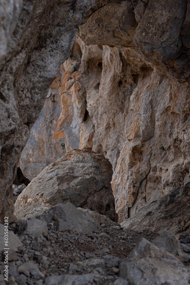 rock in the mountains greece greek cave coast kefalos postcard kos island holidays hiking