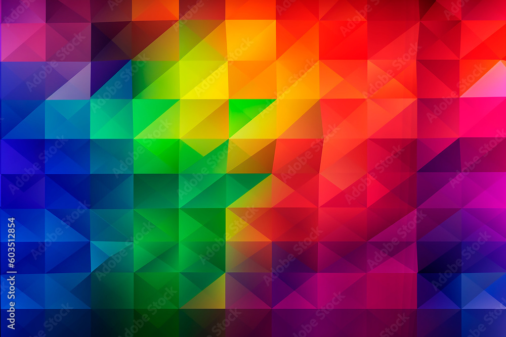 Colorful geometric background wallpaper. Generative AI Colorful geometric background wallpaper. Generative AI