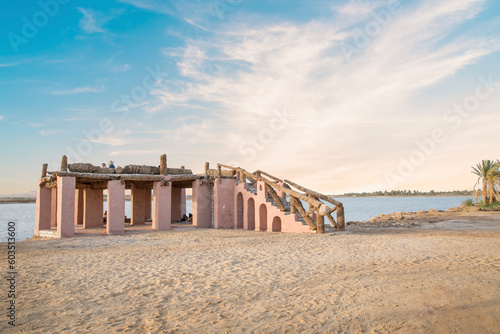 Beautiful view of Fatnas Island in Siwa Oasis, Egypt