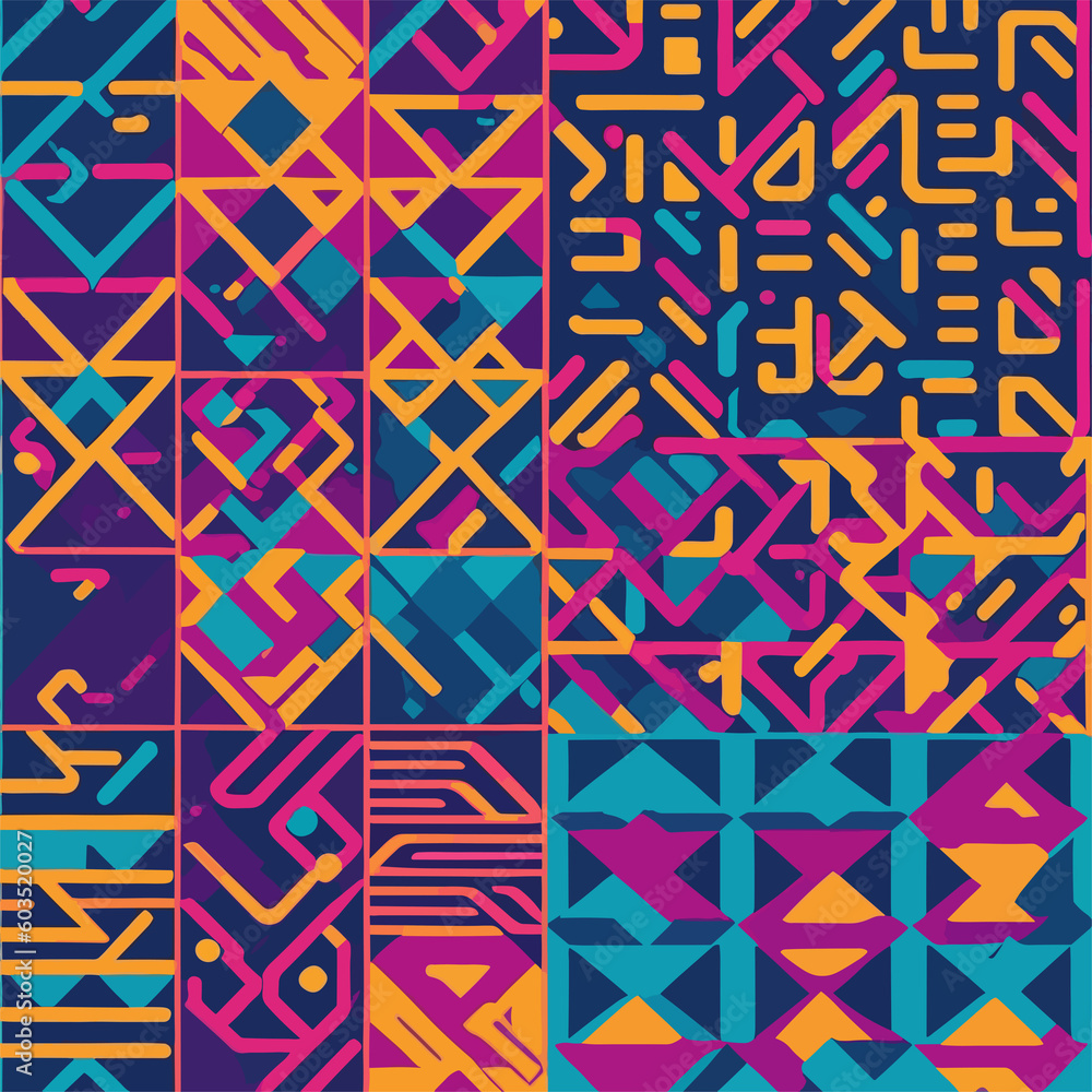 Neon Colored Pattern Neon Colored Pattern