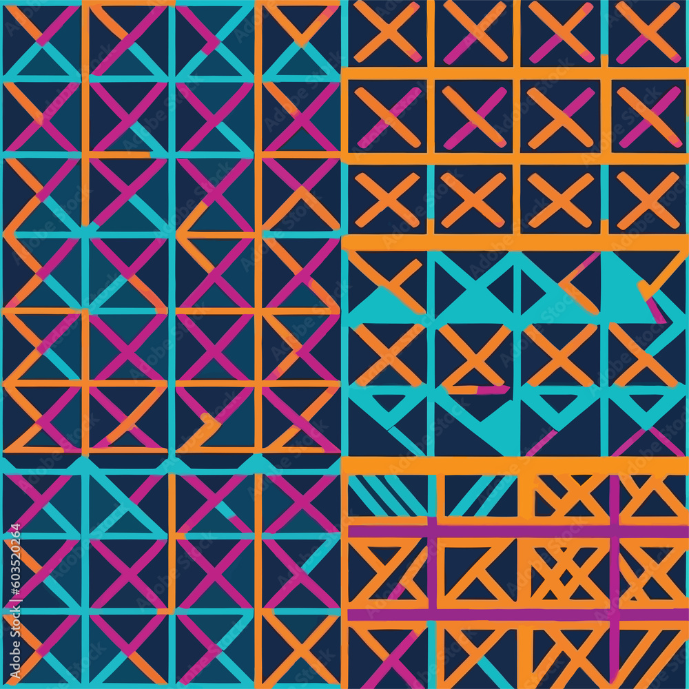 Neon Colored Pattern Neon Colored Pattern