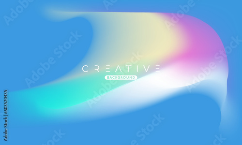 Abstract liquid gradient Background. Fluid colour mix. Blue vivid color blend. Modern Design Template For Your ad Banner, Poster, Cover, Web page, Brochure, and flyer. Vector Eps 10