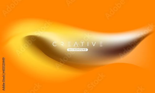 Abstract liquid gradient Background. Fluid colour mix. Orange vivid color blend. Modern Design Template For Your ad Banner, Poster, Cover, Web page, Brochure, and flyer. Vector Eps 10