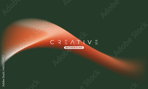 Abstract liquid gradient Background. Fluid colour mix. Orange and Green vivid color blend. Modern Design Template For Your ad Banner, Poster, Cover, Web page, Brochure, and flyer. Vector Eps 10