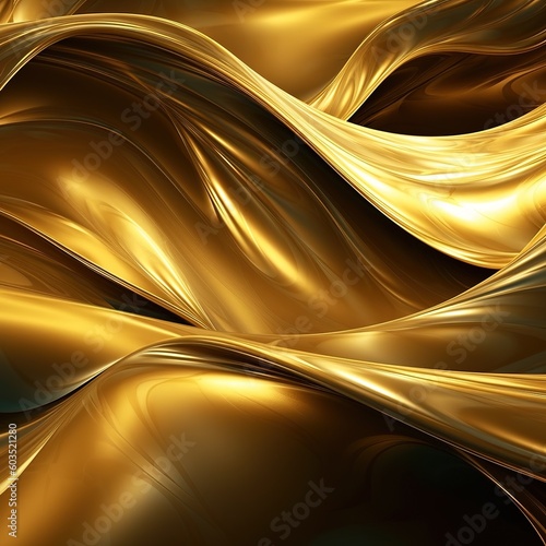 Luxury elegant golden background. Abstract design. Generative AI