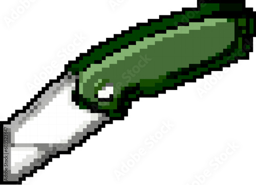 metal cutter knife game pixel art retro vector. bit metal cutter knife. old vintage illustration