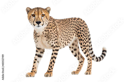 Cheetah png  isolated  transparent background  wild cat generative ai