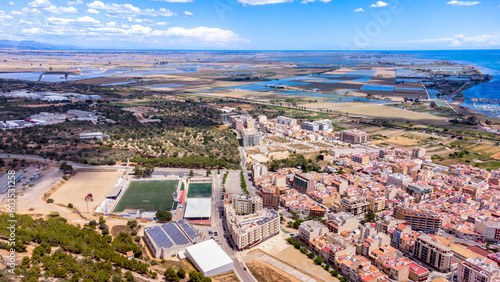 Vista panorámica de la Ràpita, población del Delta del Ebro (Tarragona) photo