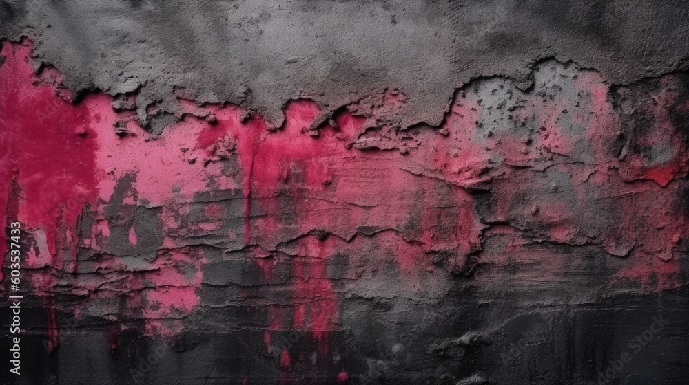 Obraz premium black, red, pink grunge wallpaper background. Generative AI