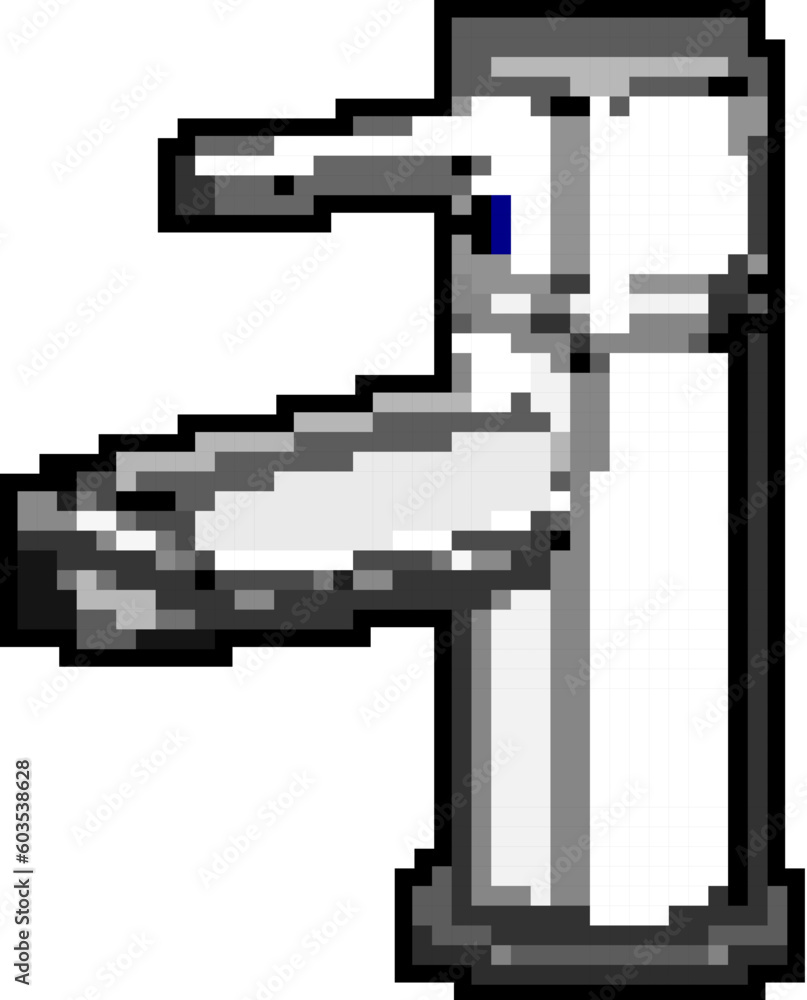 drop faucet water game pixel art retro vector. bit drop faucet water. old vintage illustration drop faucet water game pixel art retro vector. bit drop faucet water. old vintage illustration