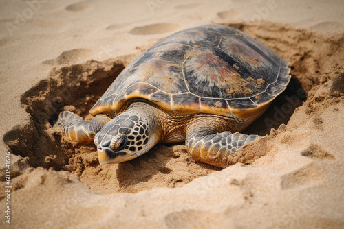 a turtle on the beach sand beach