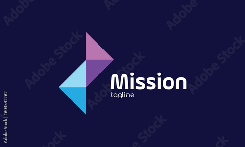 Triangle arrow logo vector teamwork icon symbolist cooperation connection link together community union association