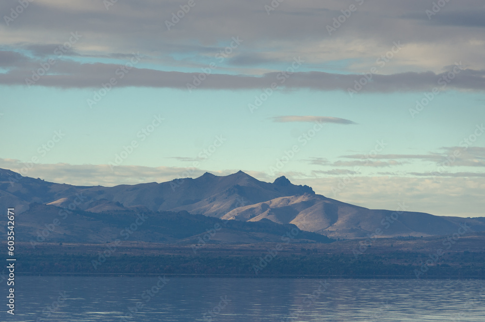 Fototapeta premium Mountain landscape sunset