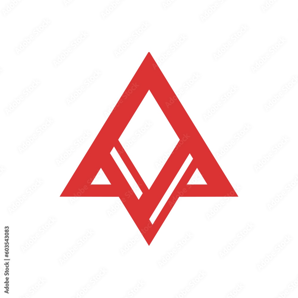 red geometric minimal logo vector illustration template design red geometric minimal logo vector illustration template design
