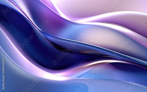 Creative abstract colorful laser background art, modern colorful flow poster. Wavy liquid shape on blue background.