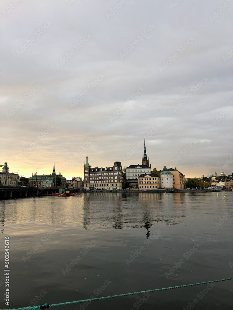 View of Gamla Stan in Stockholm, Sweden in the morning View of Gamla Stan in Stockholm, Sweden in the morning