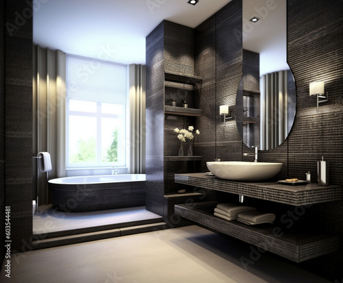 modern bathroom interior