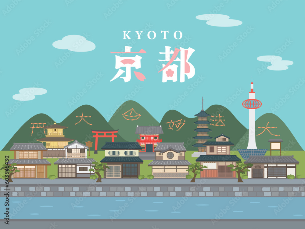 京都の古い町並み