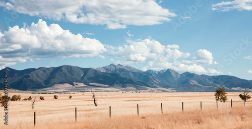Canvas Print Rural Montana Mountain Landscape