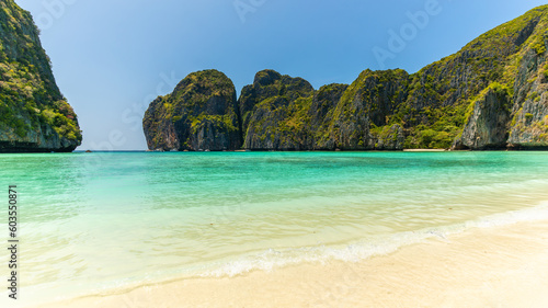 Fototapeta Naklejka Na Ścianę i Meble -  Maya Bay Beach in Thailand on March 2023
