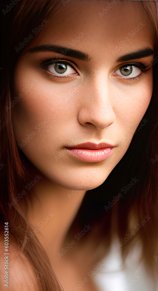 A beautiful woman portrait, generative ai A beautiful woman portrait, generative ai