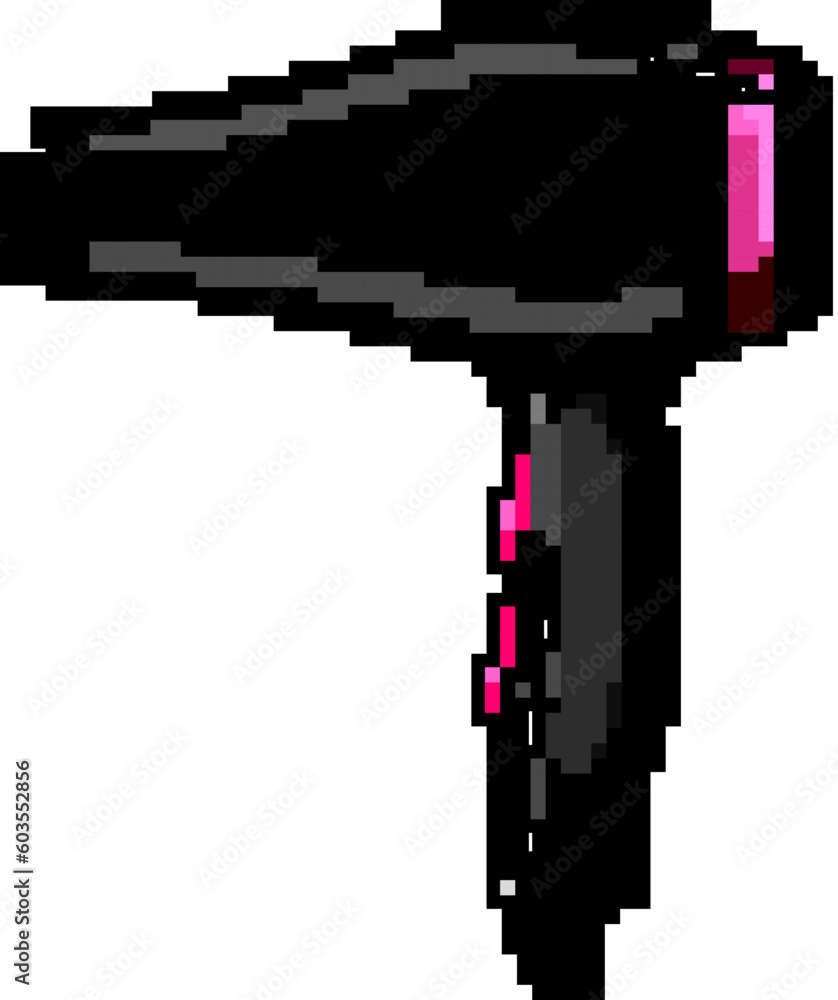 blower hair dryer game pixel art retro vector. bit blower hair dryer. old vintage illustration blower hair dryer game pixel art retro vector. bit blower hair dryer. old vintage illustration