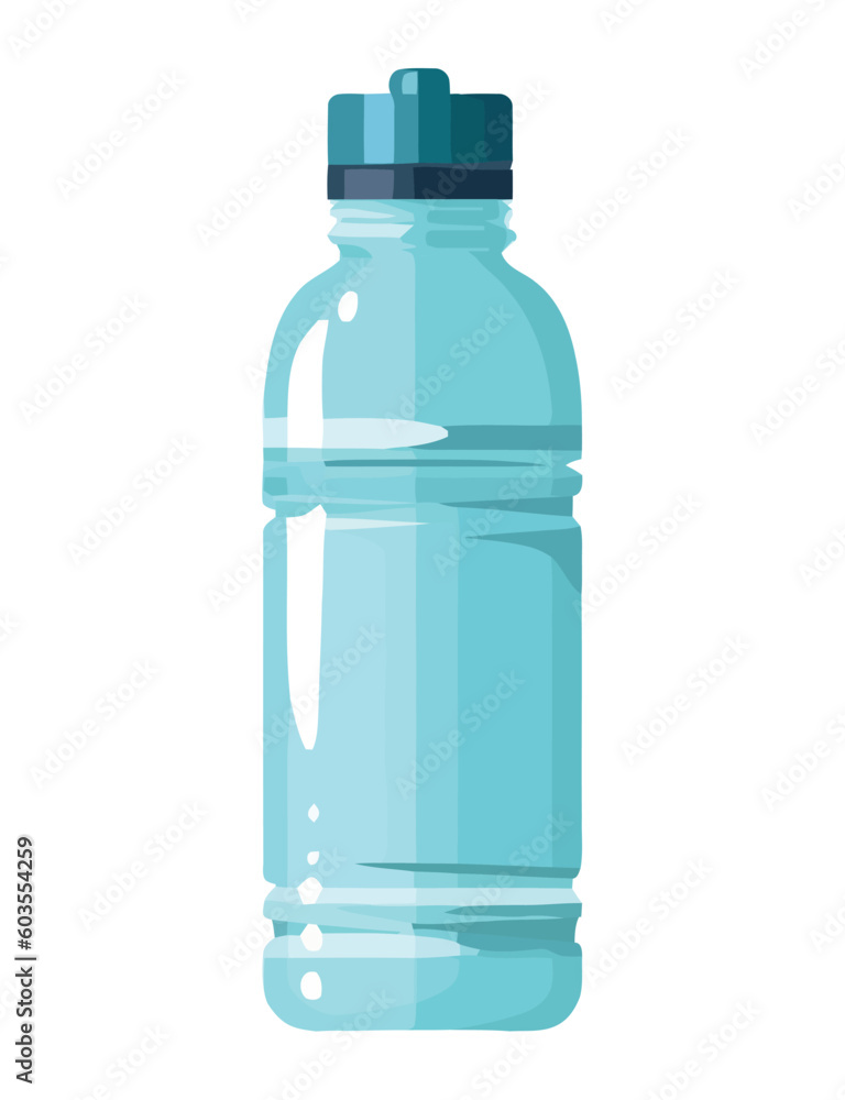 Fresh purified water in plastic bottle icon Fresh purified water in plastic bottle icon