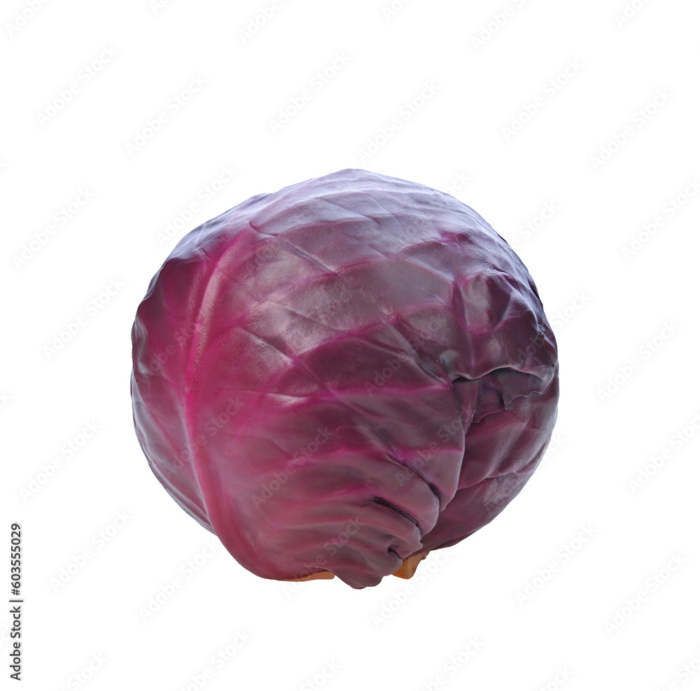 Red cabbage on transparent png. Red cabbage on transparent png.