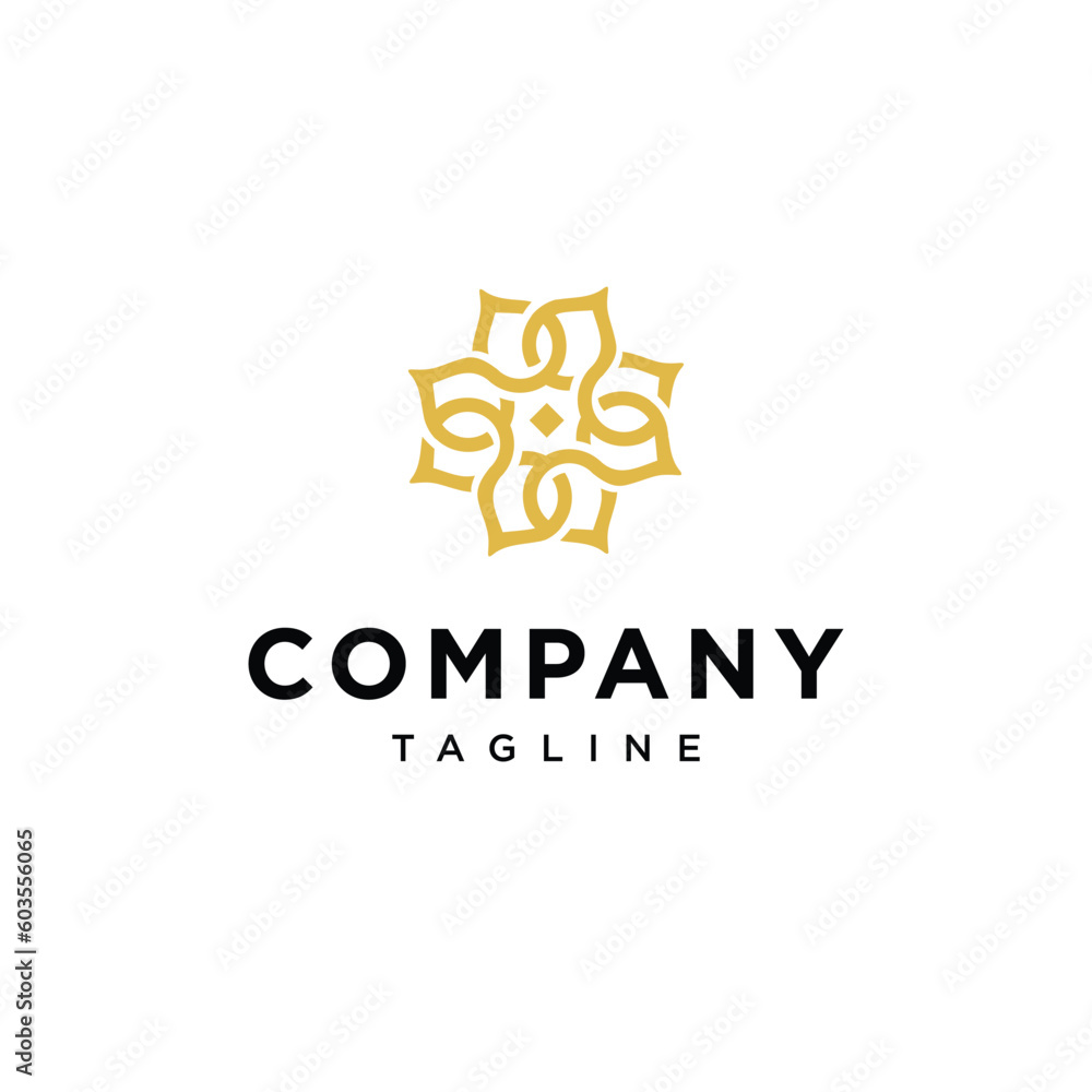 Geometric Flower logo icon vector template Geometric Flower logo icon vector template