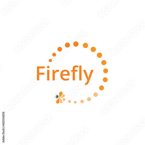 Firefly text logo icon vector template.eps