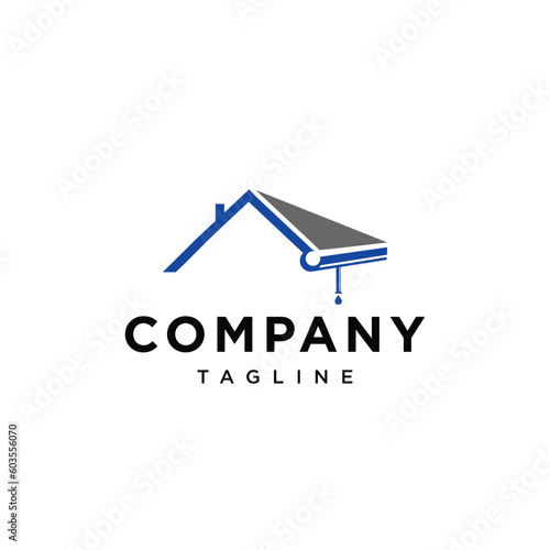  Gutter house logo icon vector template.eps © Imam