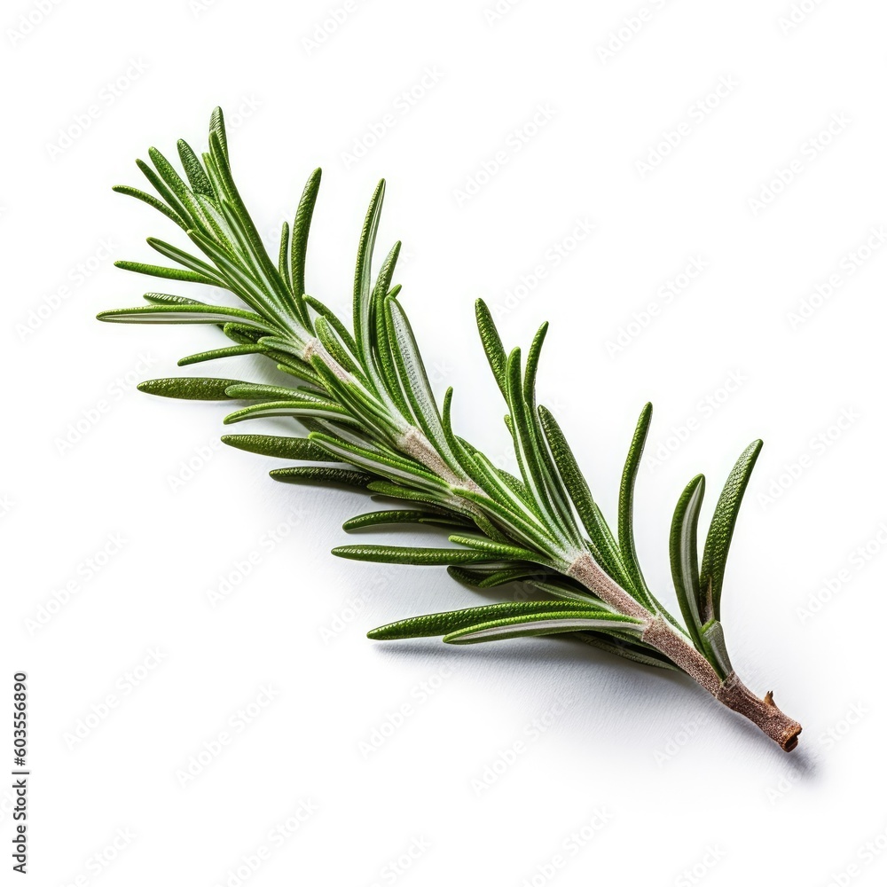 Fototapeta premium Rosemary isolated on white background (generative AI)
