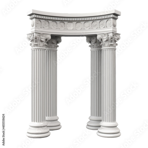 greek column isolated
