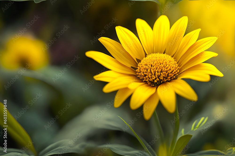 Yellow flower in the garden Yellow flower in the garden