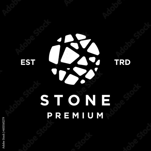 Stone initial S logo icon design illustration template