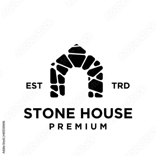 Stone House logo icon design illustration template