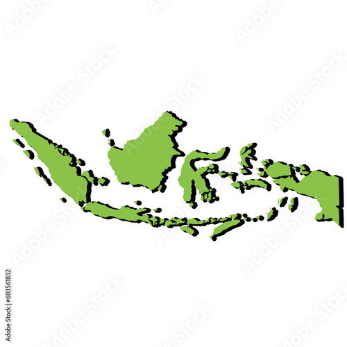 Republic Of Indonesian Map