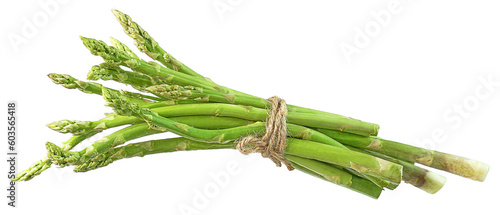 Photos Fresh green asparagus or bunches of green asparagus isolated