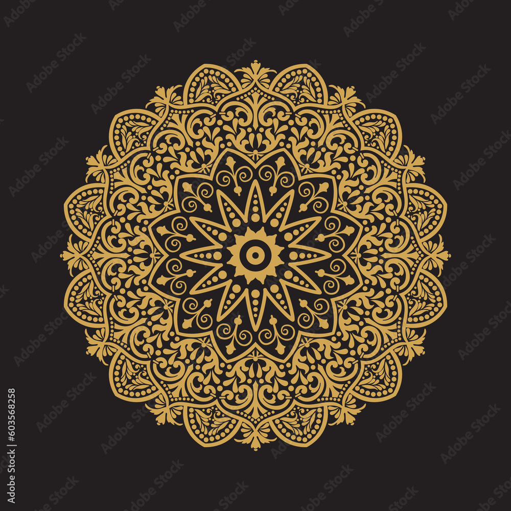 Gold mandala ethnic native vector design Gold mandala ethnic native vector design