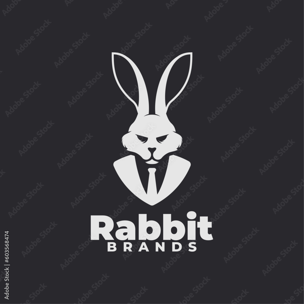 Fototapeta premium Rabbit vector for logo template