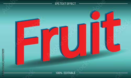 Fruit text effect