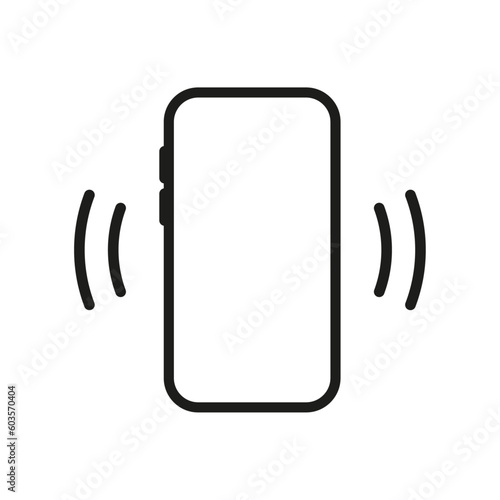 smartphone vibrating or ringing icon vector design