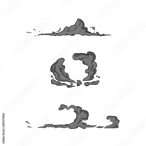 set of wind movement effect