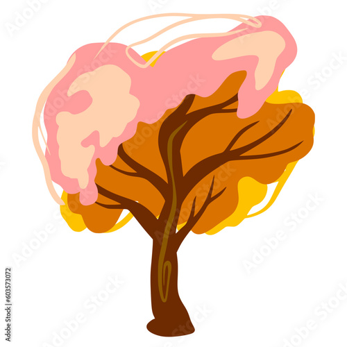 Tree illustration cute