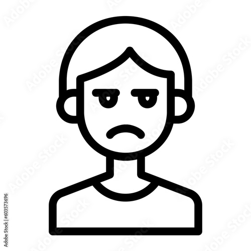 suspicious line icon