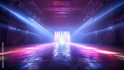 concert stage show vivid light , Generative AI © SUPHANSA