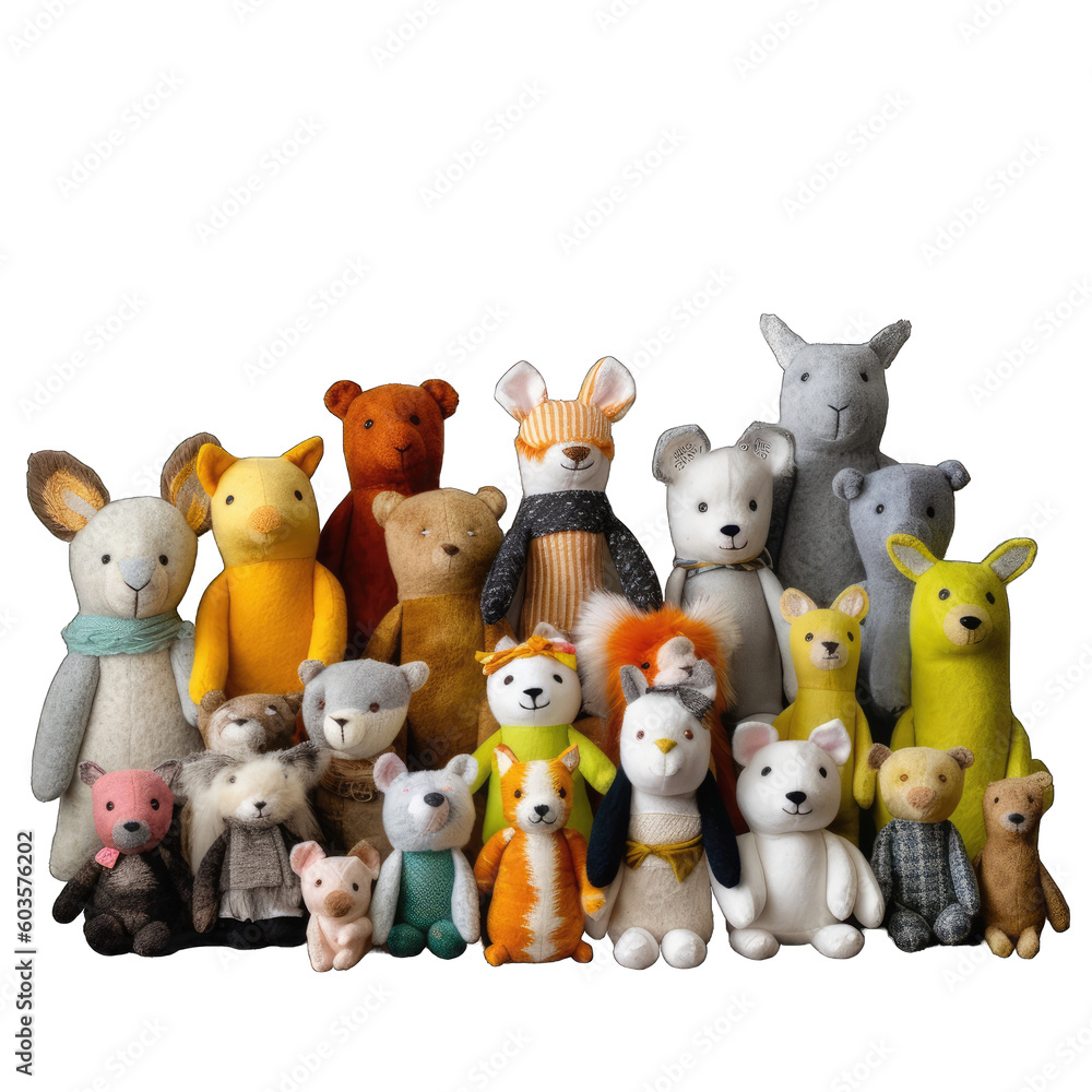 a set of plushies a set of plushies