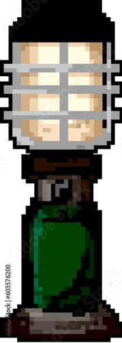 old lantern camp lamp game pixel art retro vector. bit old lantern camp lamp. old vintage illustration