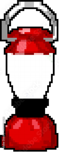 kerosine lantern camp lamp game pixel art retro vector. bit kerosine lantern camp lamp. old vintage illustration