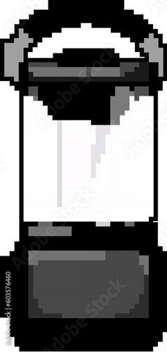 night lantern camp lamp game pixel art retro vector. bit night lantern camp lamp. old vintage illustration